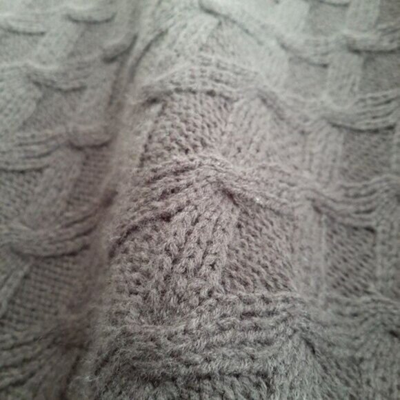 FRAAS Chunky Knit Poncho Black Toggle Buttons Sz O/S - Picture 10 of 11